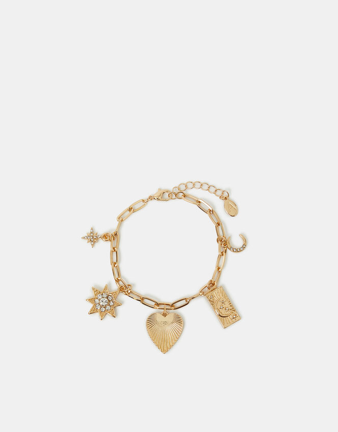 Celestial Charm Bracelet Gold, , large