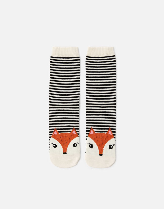 Fiona Fox Stripe Socks, , large