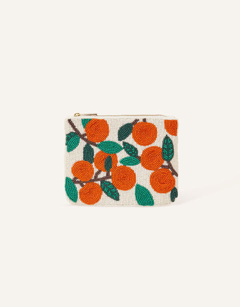 Beaded Oranges Pouch, , large