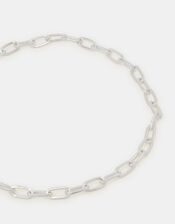Link Chain Necklace, Silver (SILVER), large