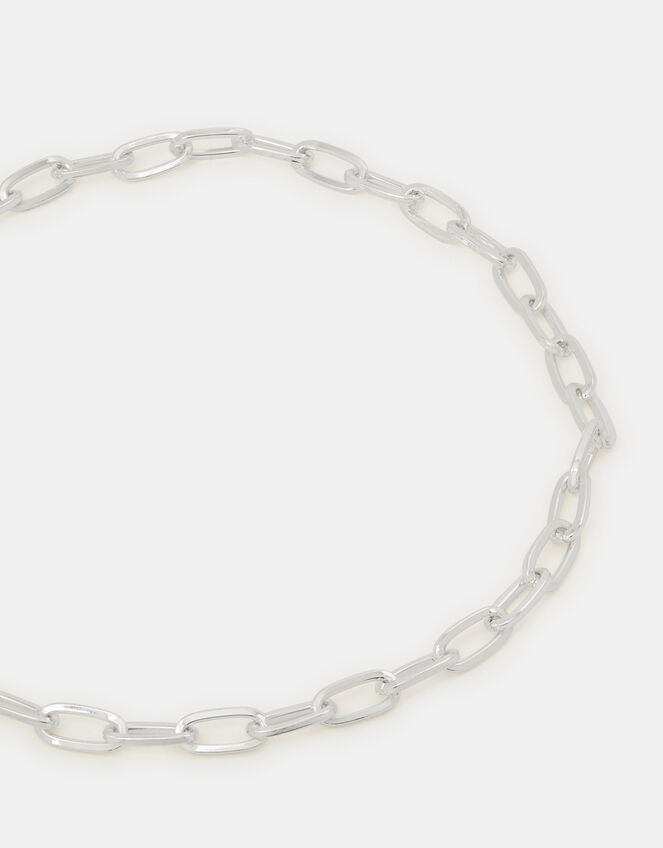 Link Chain Necklace, Silver (SILVER), large