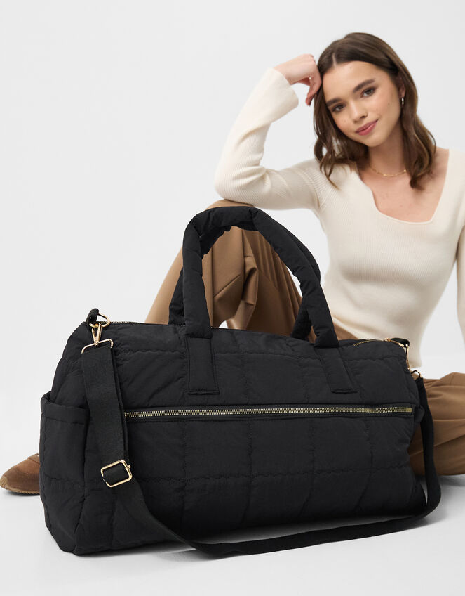 Quilted Weekend Bag, , large