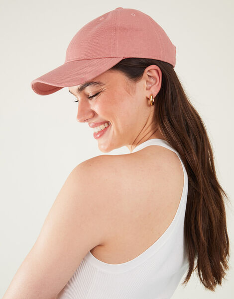 Twill Baseball Cap, Pink (PINK), large