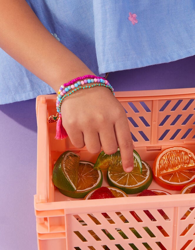 Girls Spring Retro Stretch Bracelet Pack, , large