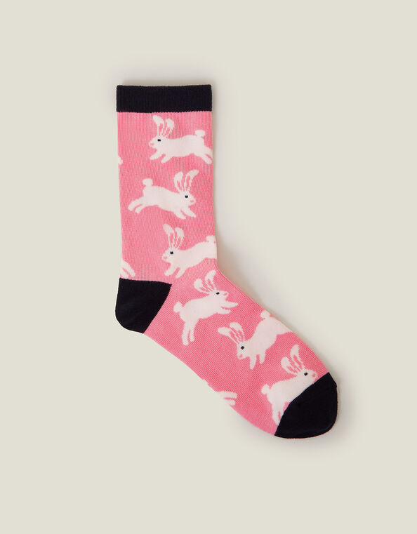 Bunny Print Socks, , large