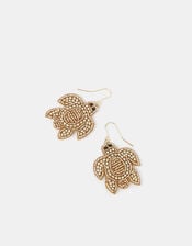 Turtle Embellished Drop Earrings, , large