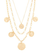 Roman Coin Multi-Row Necklace, , large