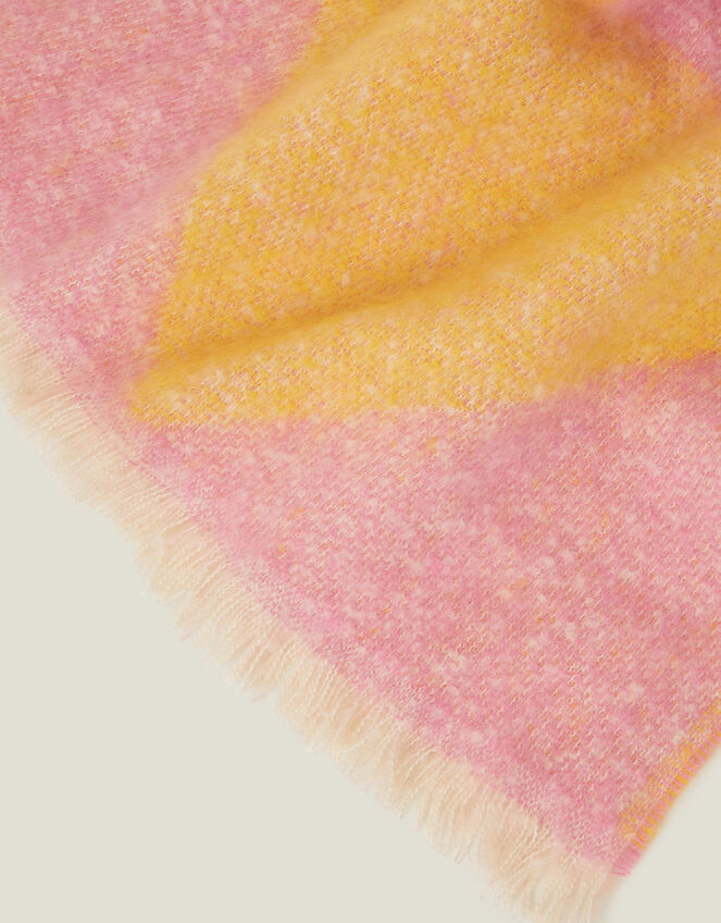 Woven Geometric Print Scarf, , large