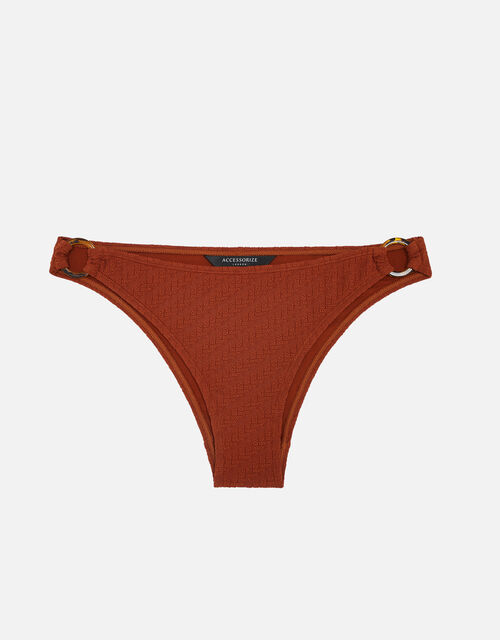 Texture Bikini Brief, Orange (RUST), large