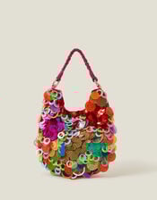 Hand Embellished Sequin Bag, , large