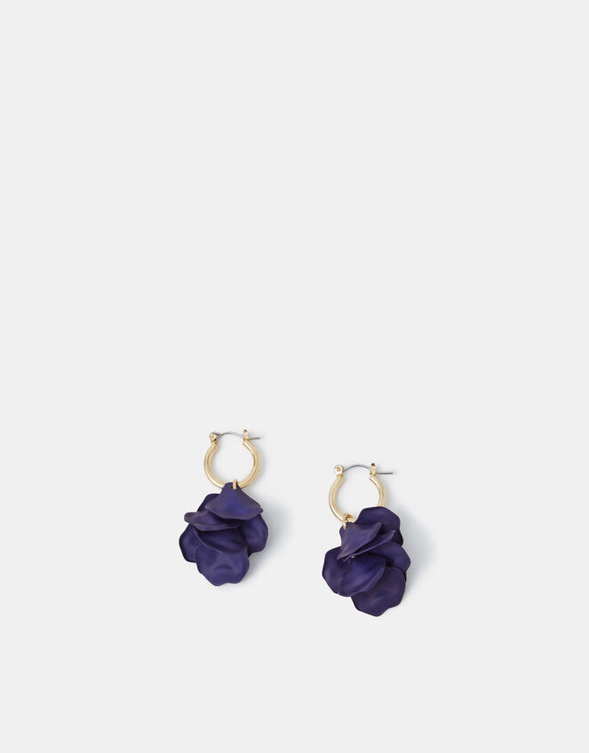 Enamel Flower Short Drop Earrings, , large