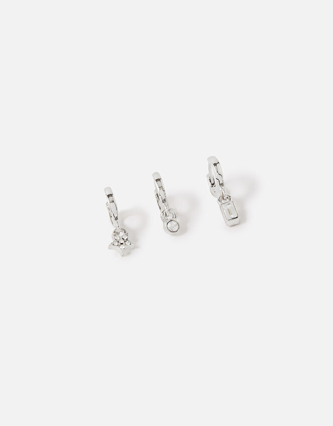 Crystal and Baguette Earring Set , , large