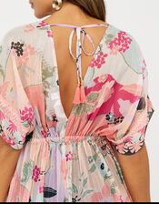 Floral Chiffon Kaftan, Multi (PASTEL-MULTI), large