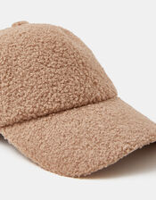 Faux Shearling Baseball Cap, , large