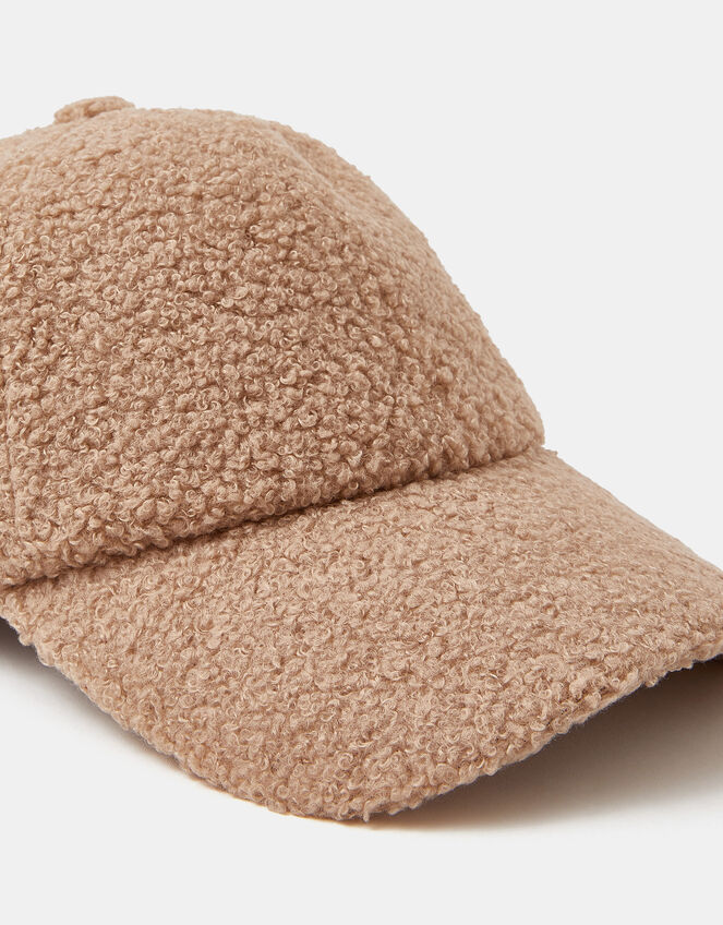 Faux Shearling Baseball Cap, , large