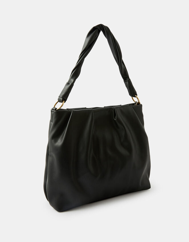 Ruched Shoulder Bag, , large