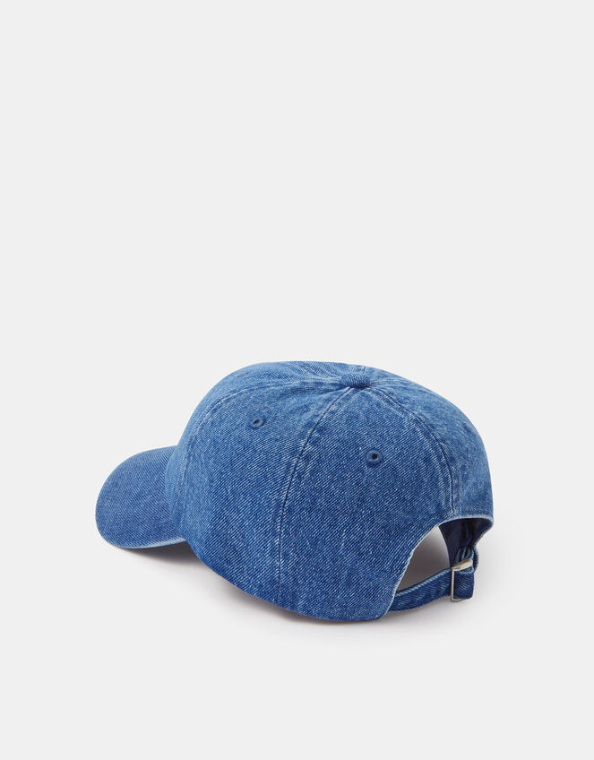 Heart Denim Baseball Cap, , large