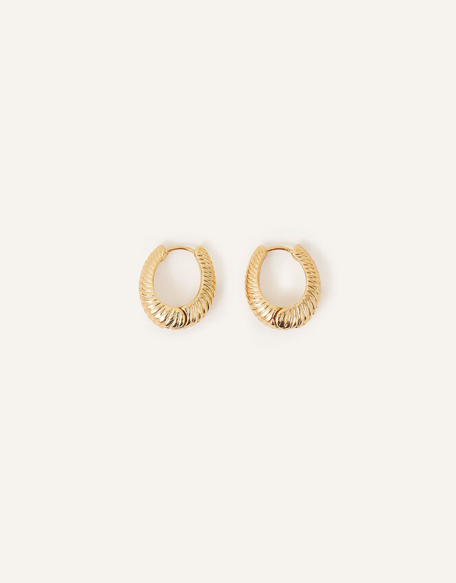 Croissant gold hoops clearance