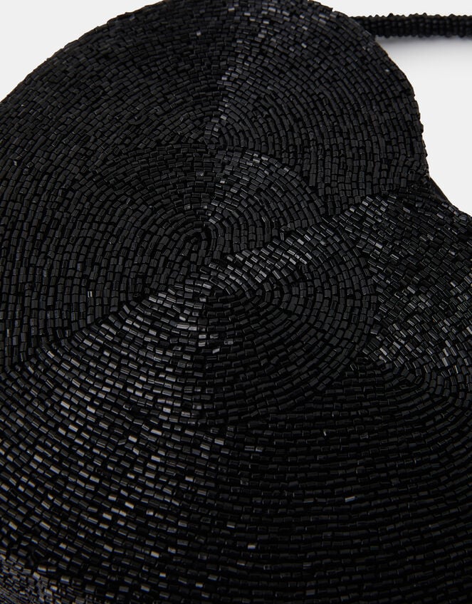 Beaded Heart Shoulder Bag, , large