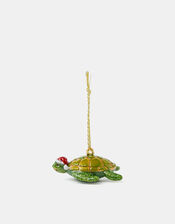 Turtle Enamel Christmas Tree Decoration, , large