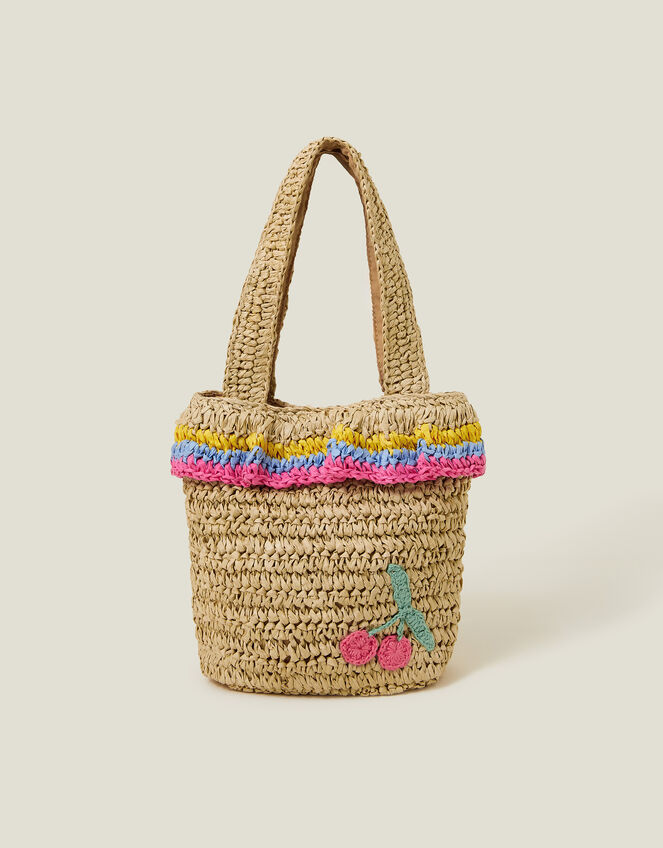 Cherry Woven Bag, , large