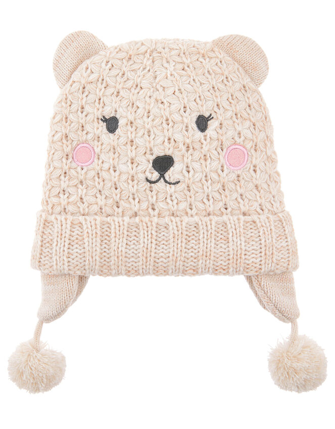Polar Bead Knit Chullo Hat, Natural (IVORY), large