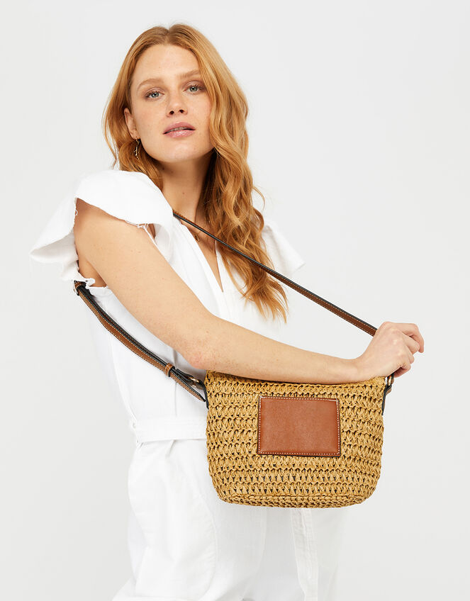 Julia Woven Cross-Body Bag, , large