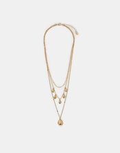 Triple Layered Disc Necklace, , large