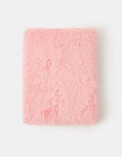Girls Fluffy Dog A5 Notebook, , large