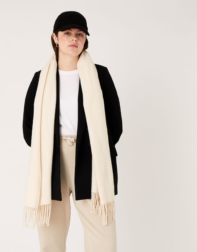Luxe Blanket Scarf in Wool Blend, , large