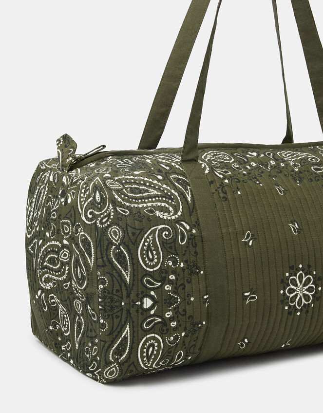 Quilted Paisley Weekend Bag, , large