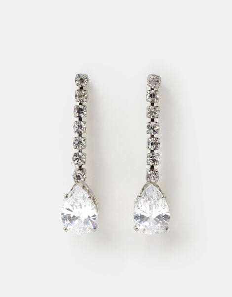 Crystal Teardrop Earrings, , large