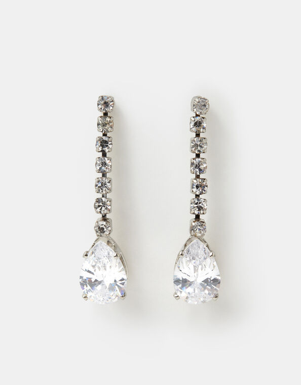 Crystal Teardrop Earrings, , large