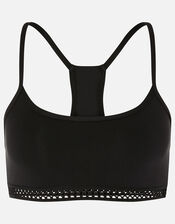 Comfort Crop Top with Natural Bamboo Fibres, Black (BLACK), large