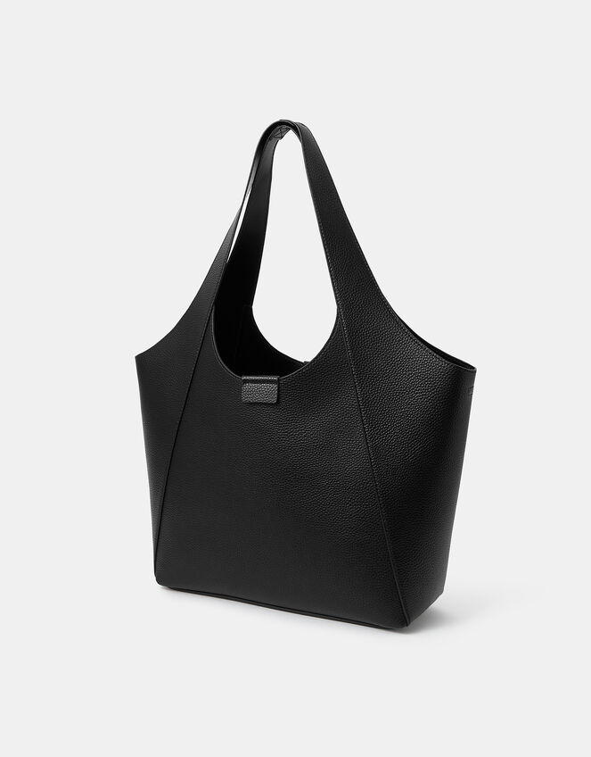 Faux Leather Shoulder Bag, , large