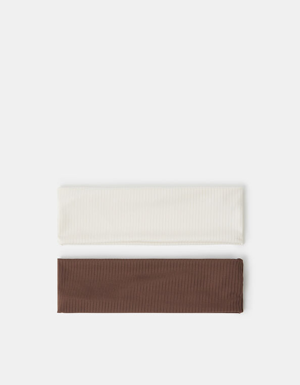 2-Pack Ribbed Bando Headbands, , large