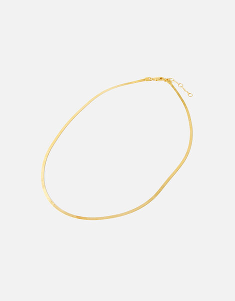 Gold Vermeil Omega Chain Necklace, , large