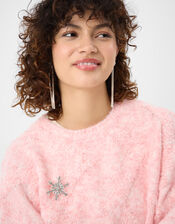 Jewel Snowflake Brooch, , large