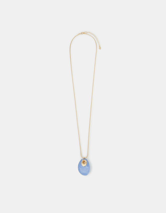 Long Resin Pendant Necklace, , large