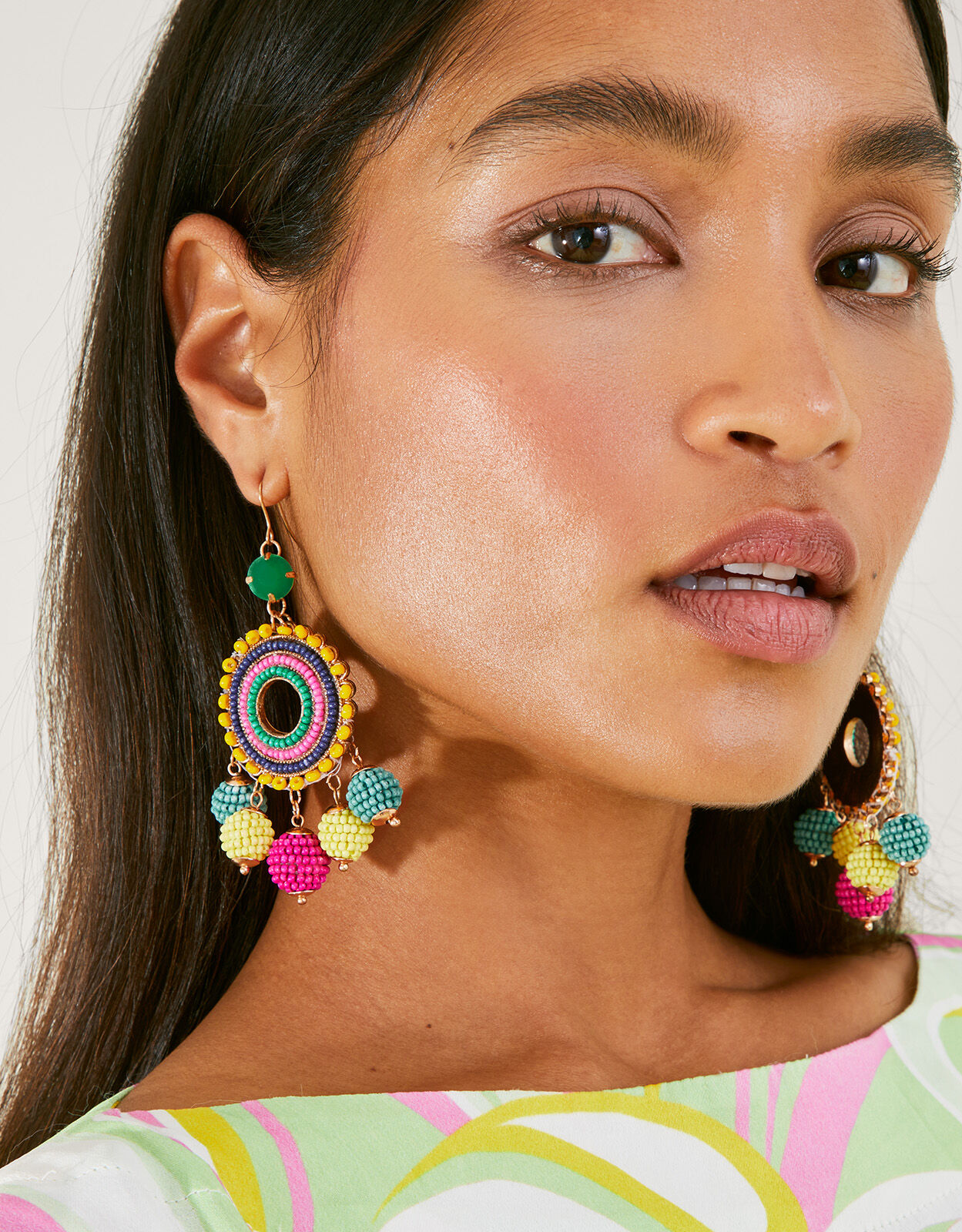 Statement Beaded Earrings