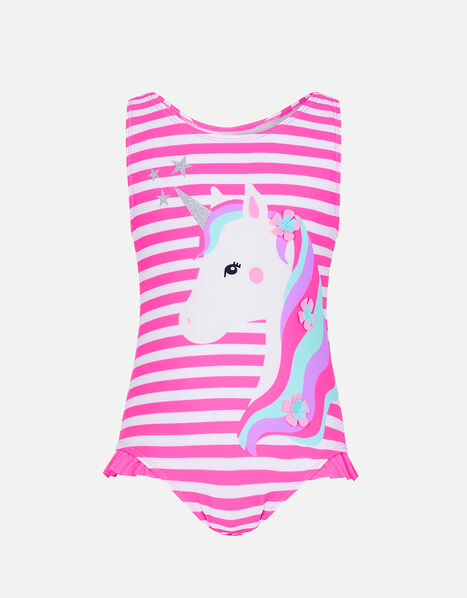 Girls Unicorn Swimsuit Pink, Pink (PINK), large