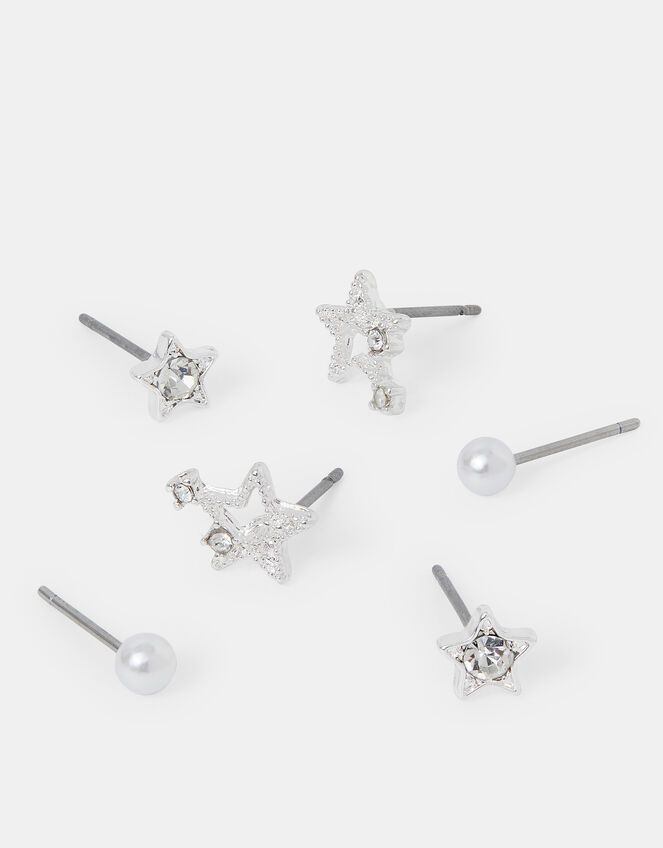3-Pack Shooting Star Stud Earrings, , large