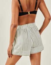Stripe Beach Shorts, Green (KHAKI), large