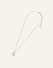 Sparkle Circle Pendant Necklace, , large