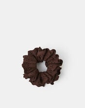 Frilly Broderie Hair Scrunchie, , large