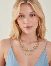 Mix Bead Layered Necklace, , large