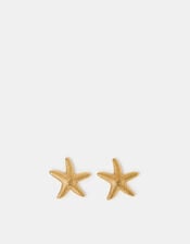 Stainless Steel Starfish Stud Earrings, , large