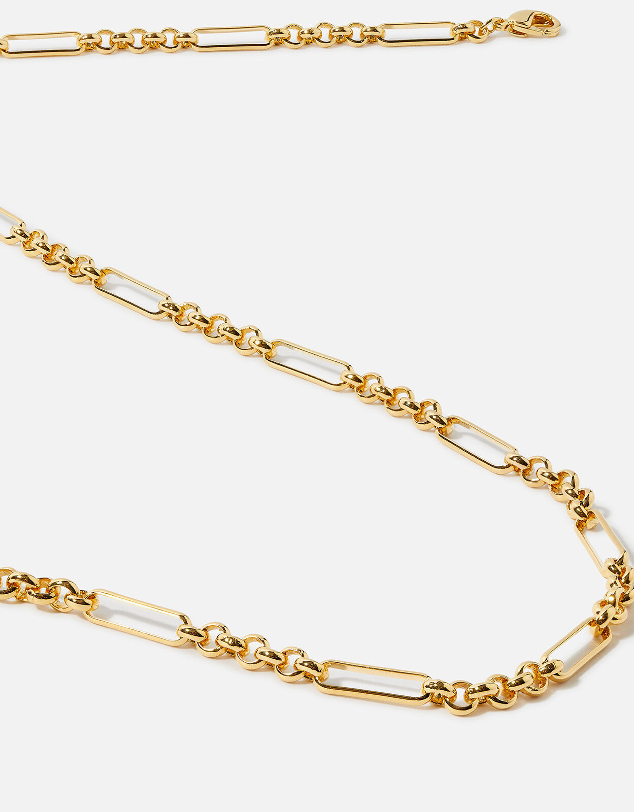 Gold plated figaro chain shop necklace