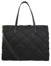 Harri Quilted Weekender Bag, Black (BLACK), large