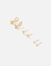 Gold-Plated Nature Earring Set, , large